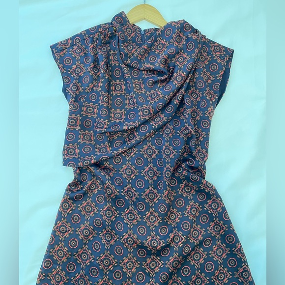 Club Monaco drape neck midi dress - Picture 6 of 12